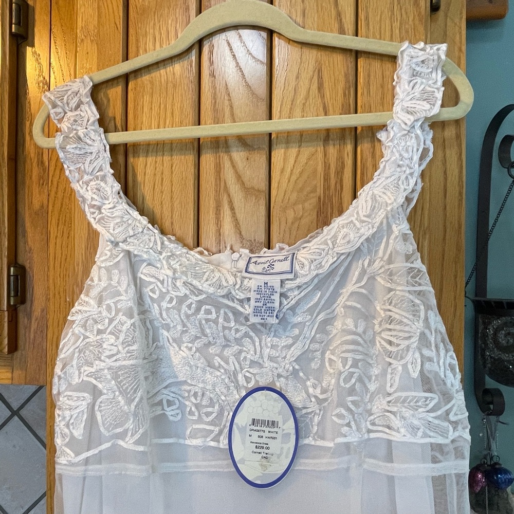 April Cornell White Barcelona Dress Medium